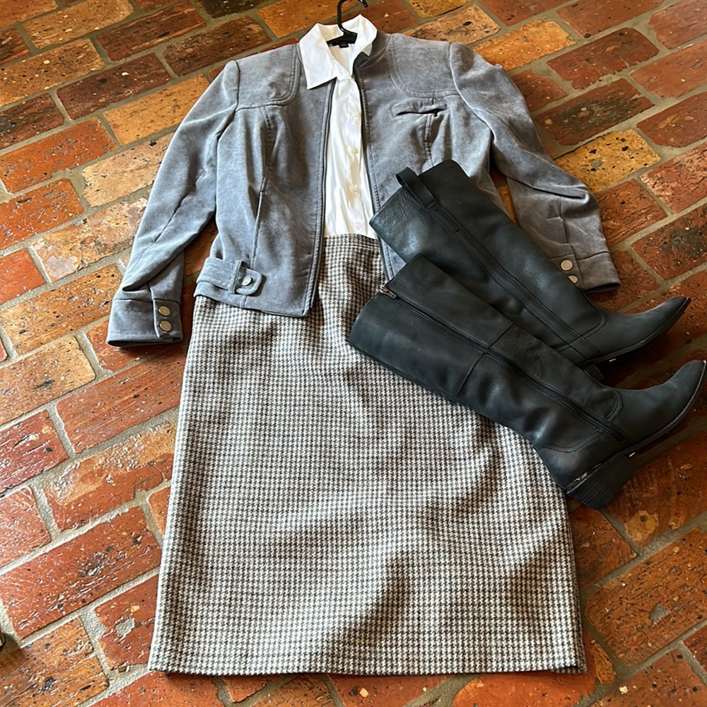 Alfred Dunner vintage wool blend skirt sz12